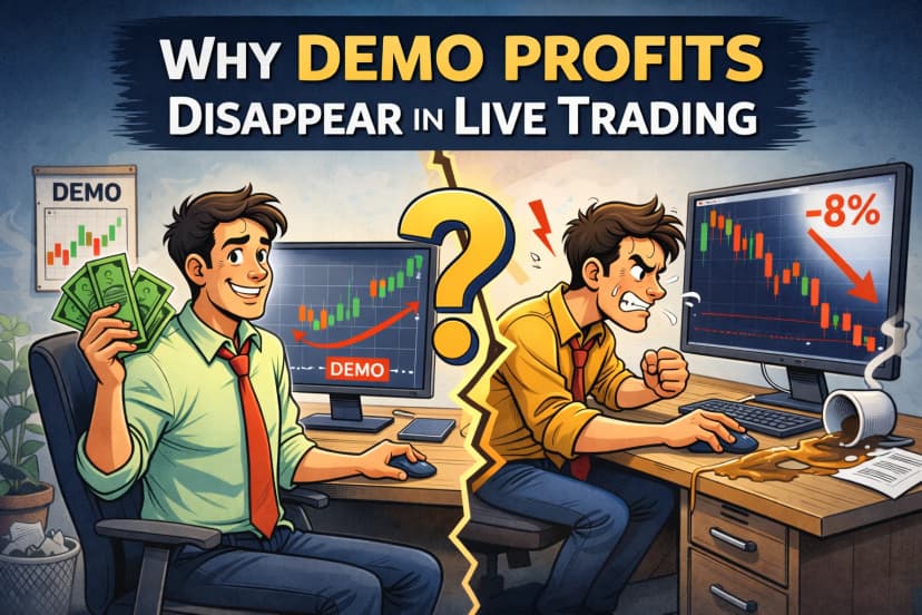 Why Demo Profits Disappear in Live Trading: The Real Difference Between Backtesting and Real Markets